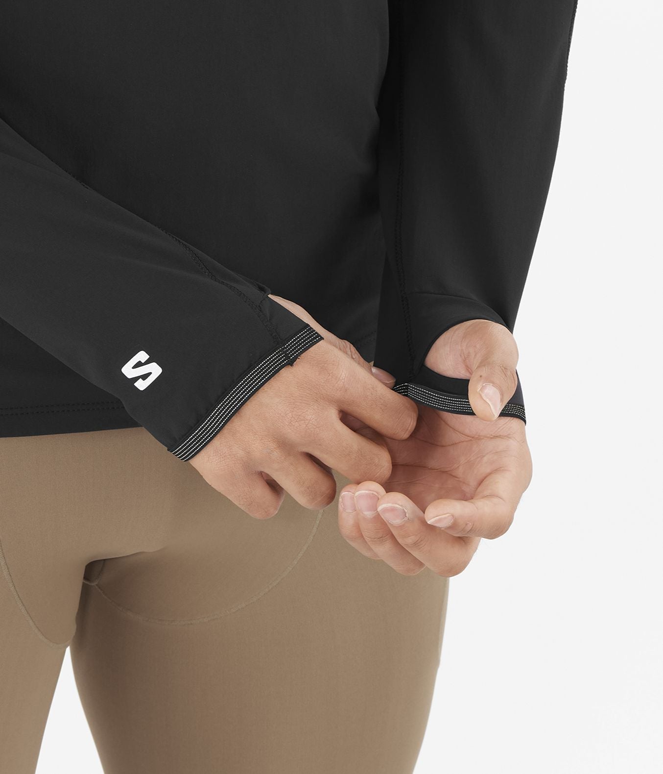 SENSE AERO HYBRID HALF ZIP HOOD