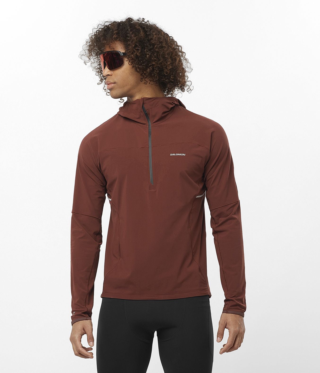 SENSE AERO HYBRID HALF ZIP HOOD