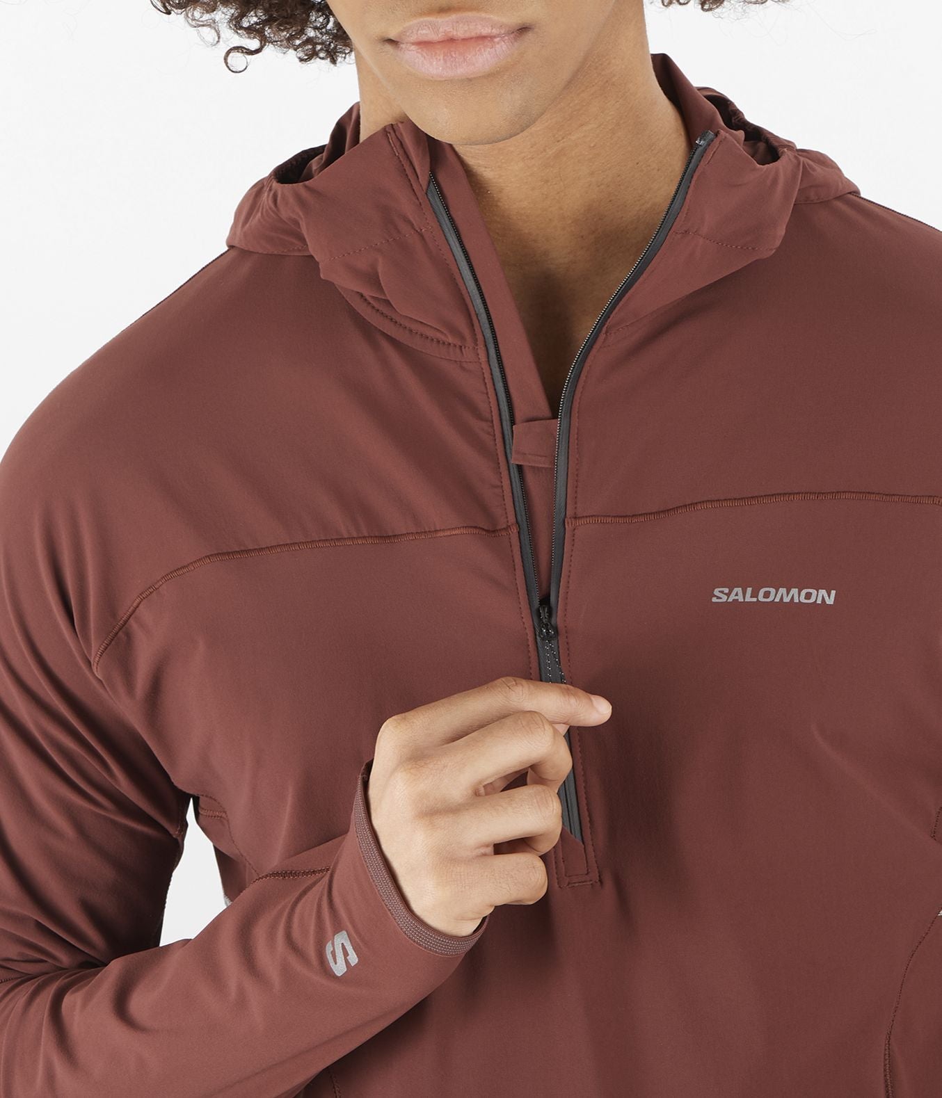 SENSE AERO HYBRID HALF ZIP HOOD